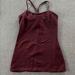 lululemon athletica flow Y Burgundy Tank Top